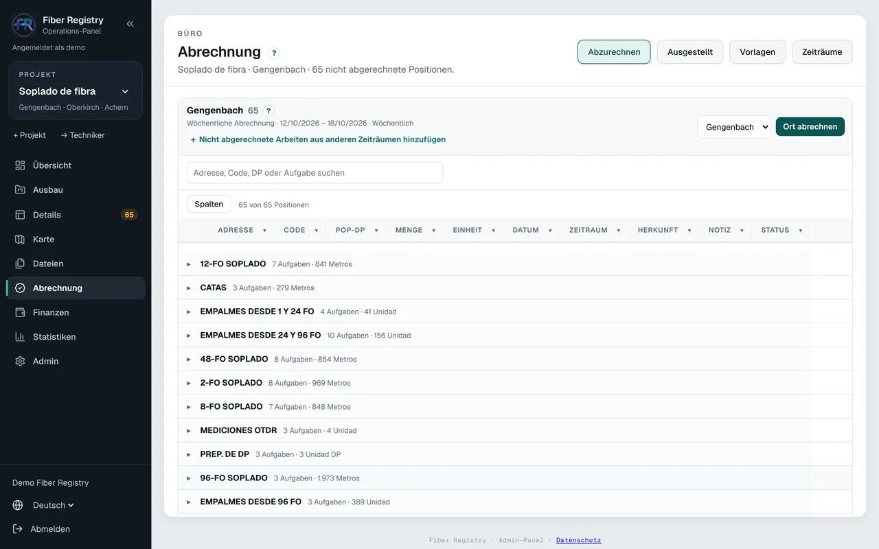 Abrechnung